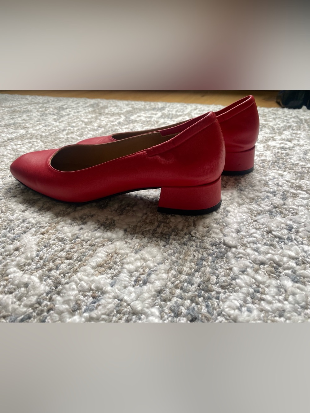 Soft leather pumps. 1” heel. Very comfortable and minimal wear. True size 37.